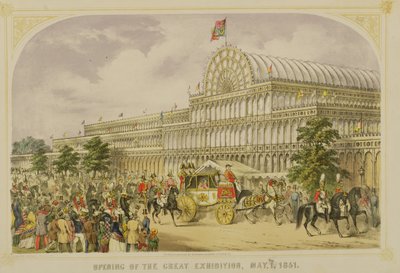 La inauguración de la Gran Exposición, 1 de mayo de 1851, por Augustus Butler, pub. por Stannard y Dixon de English School